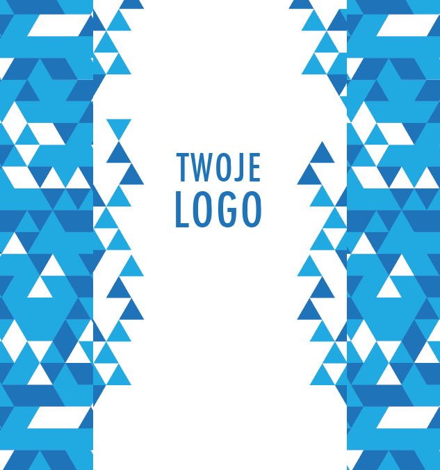 Krówki firmowe niebieski trójkąt