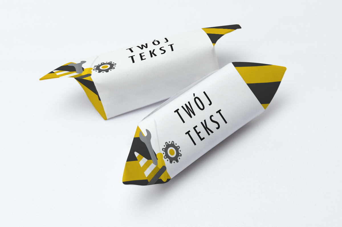 Krówki reklamowe twój tekst narzędzia