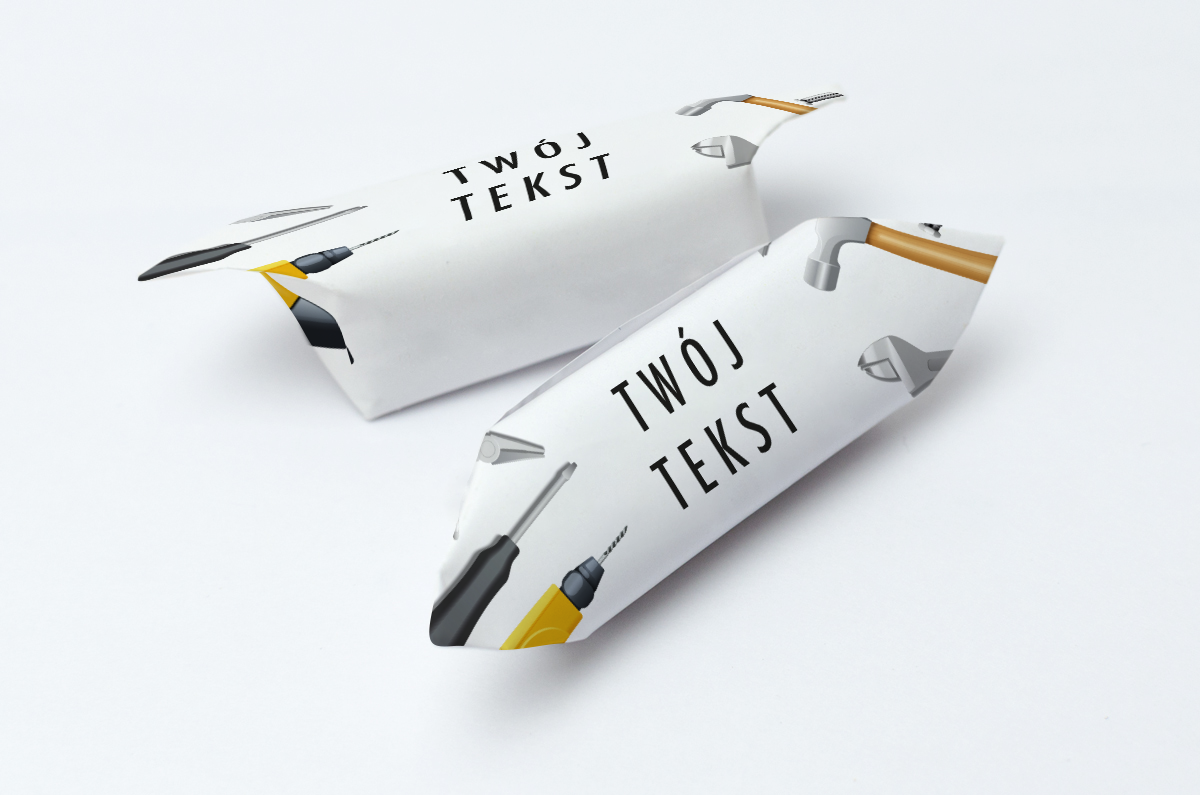 Krówki reklamowe twój tekst narzędzia