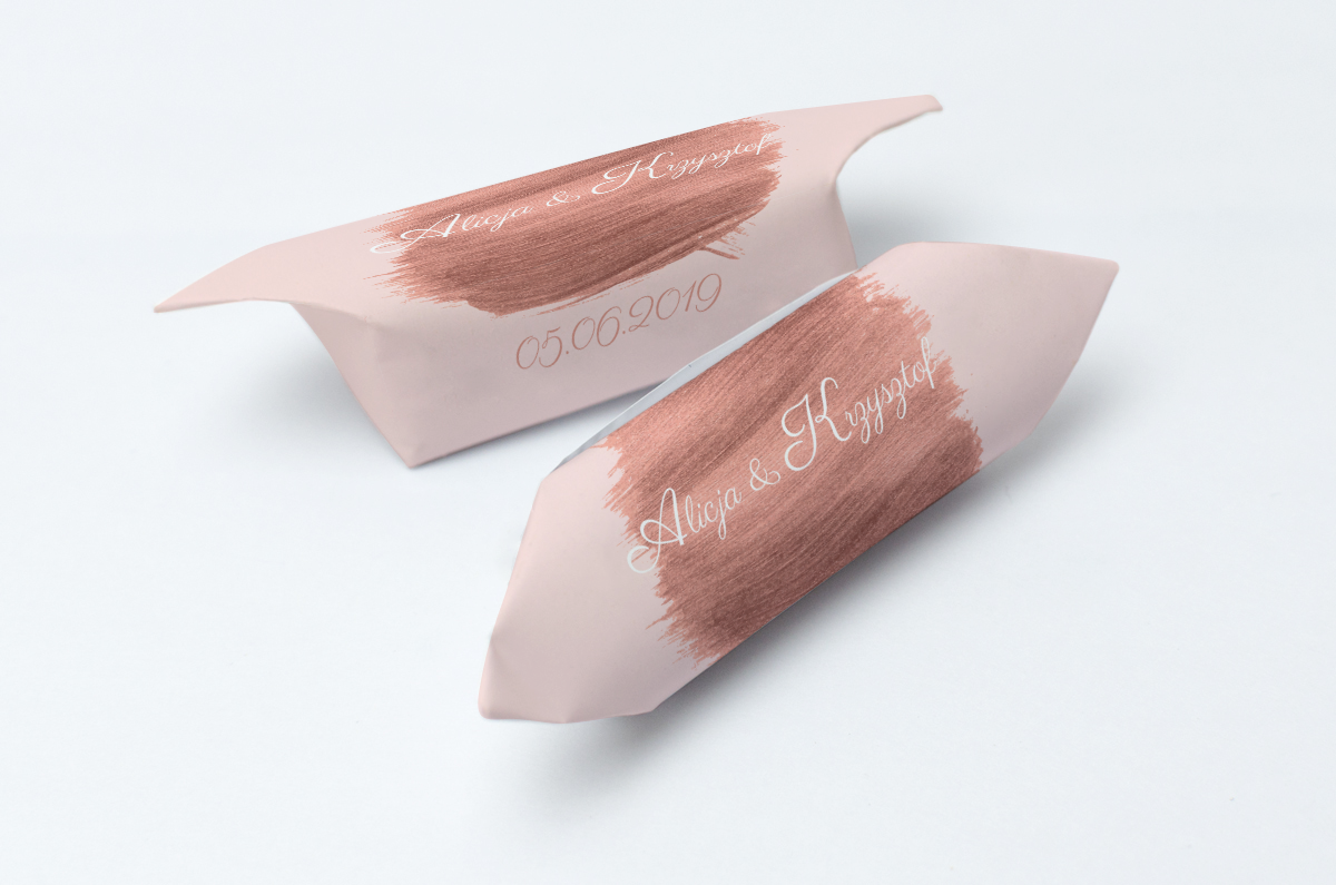 Krówki na ślub i wesele różowe