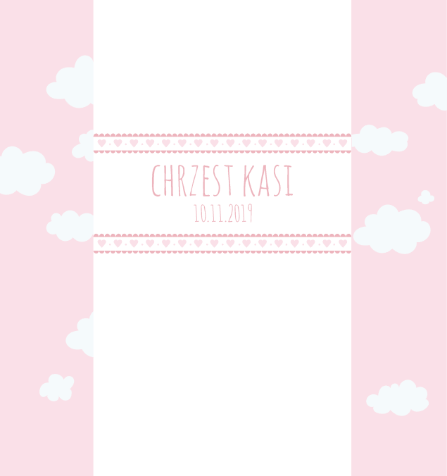 Krówki na chrzest różowe chmurki