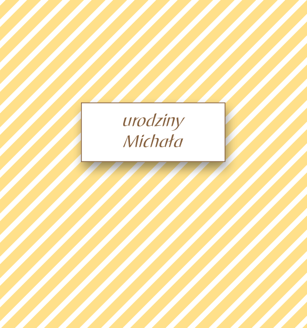 Krówki urodzinowe żółte paski