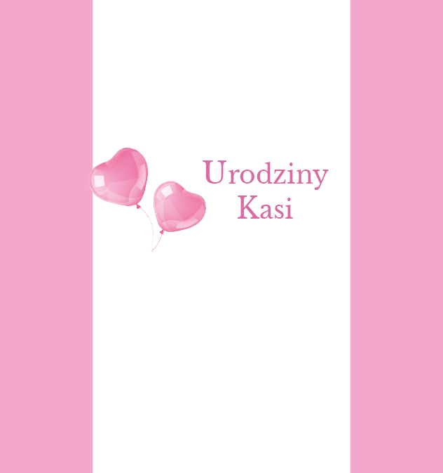 Krówki urodzinowe różowy balon