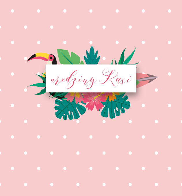 Krówki urodzinowe różowe z kropkami i pelikanem