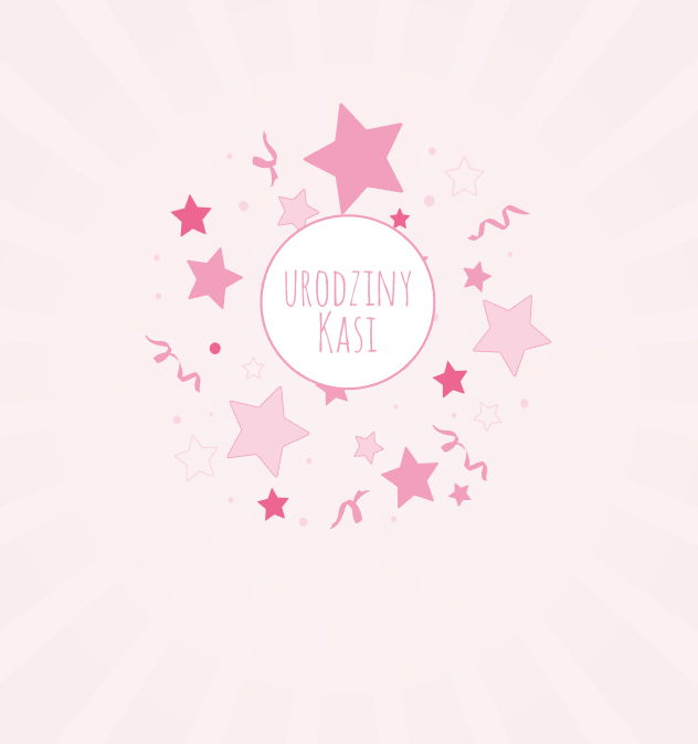 Krówki urodzinowe różowe gwiazdki