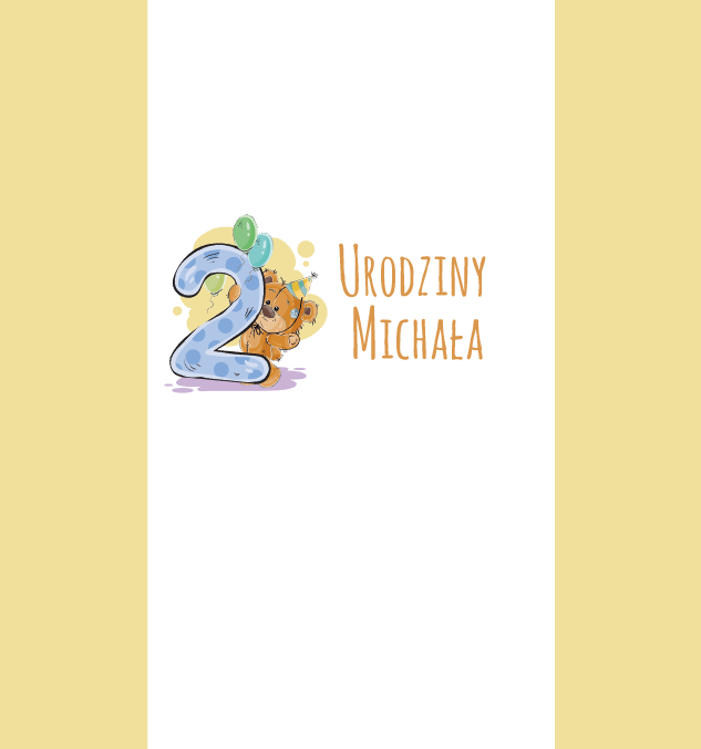 Krówki urodzinowe z misiem i balonami