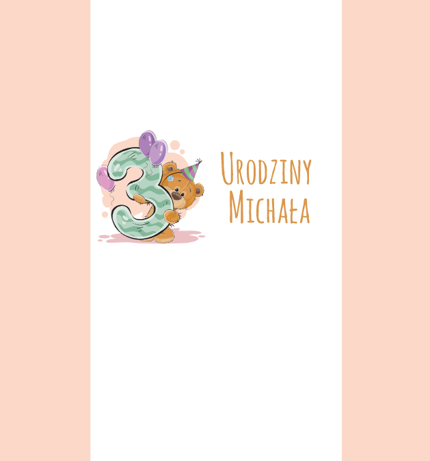 Krówki urodzinowe z misiem i balonami