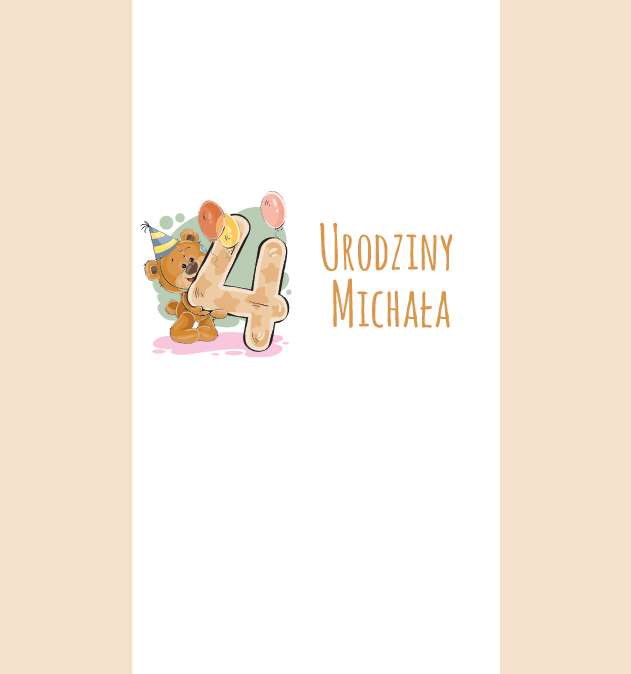 Krówki urodzinowe z misiem i balonami