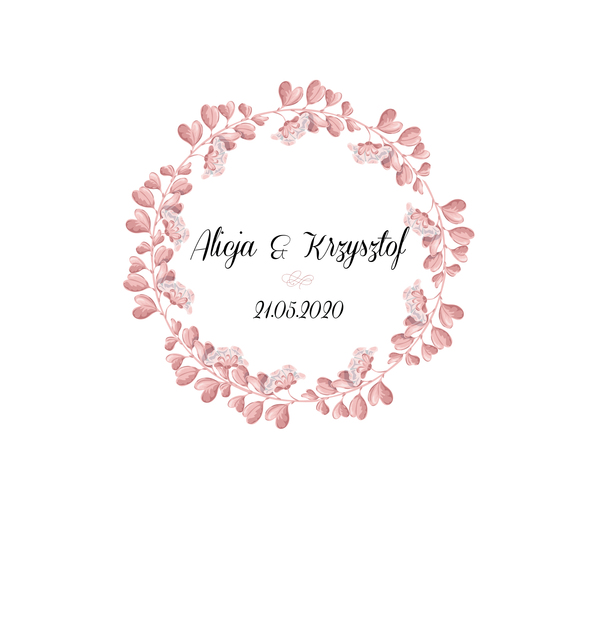 Krówki na ślub pomarańczowe