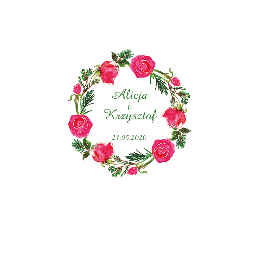 Krówki na ślub i wesele maki czerwone liście