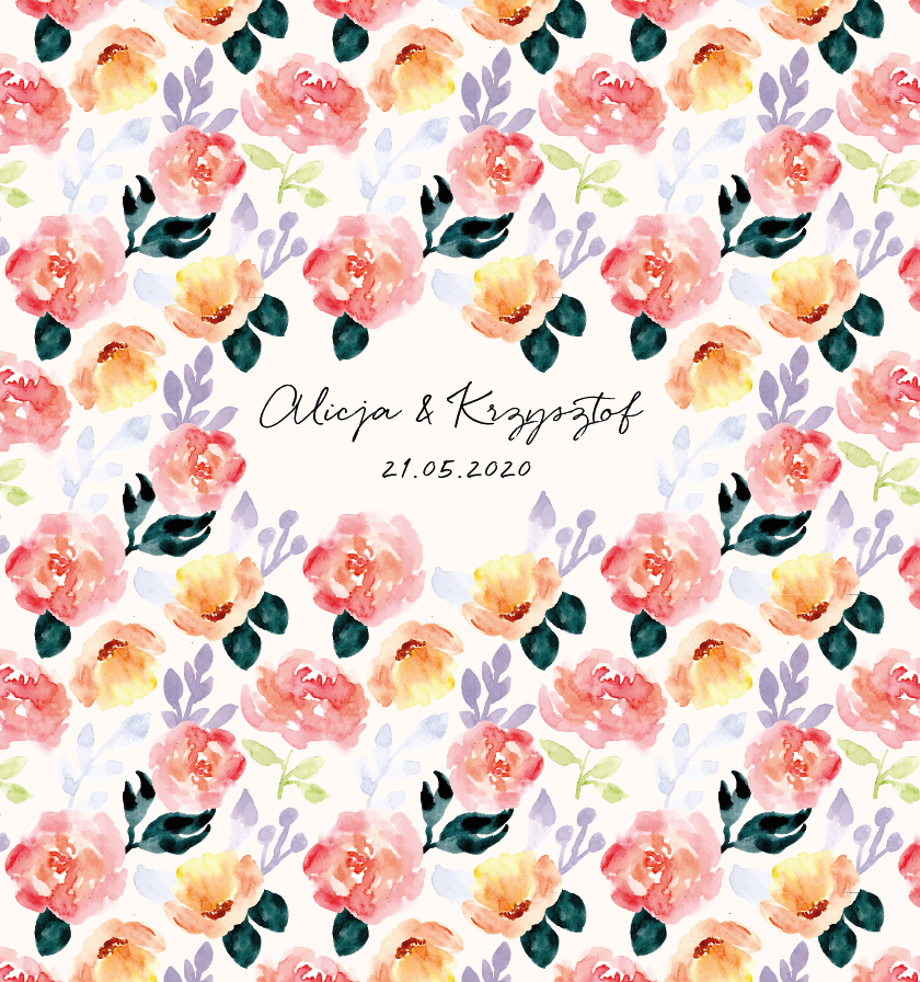 Krówki na ślub i wesele kwiaty pomarańczowe