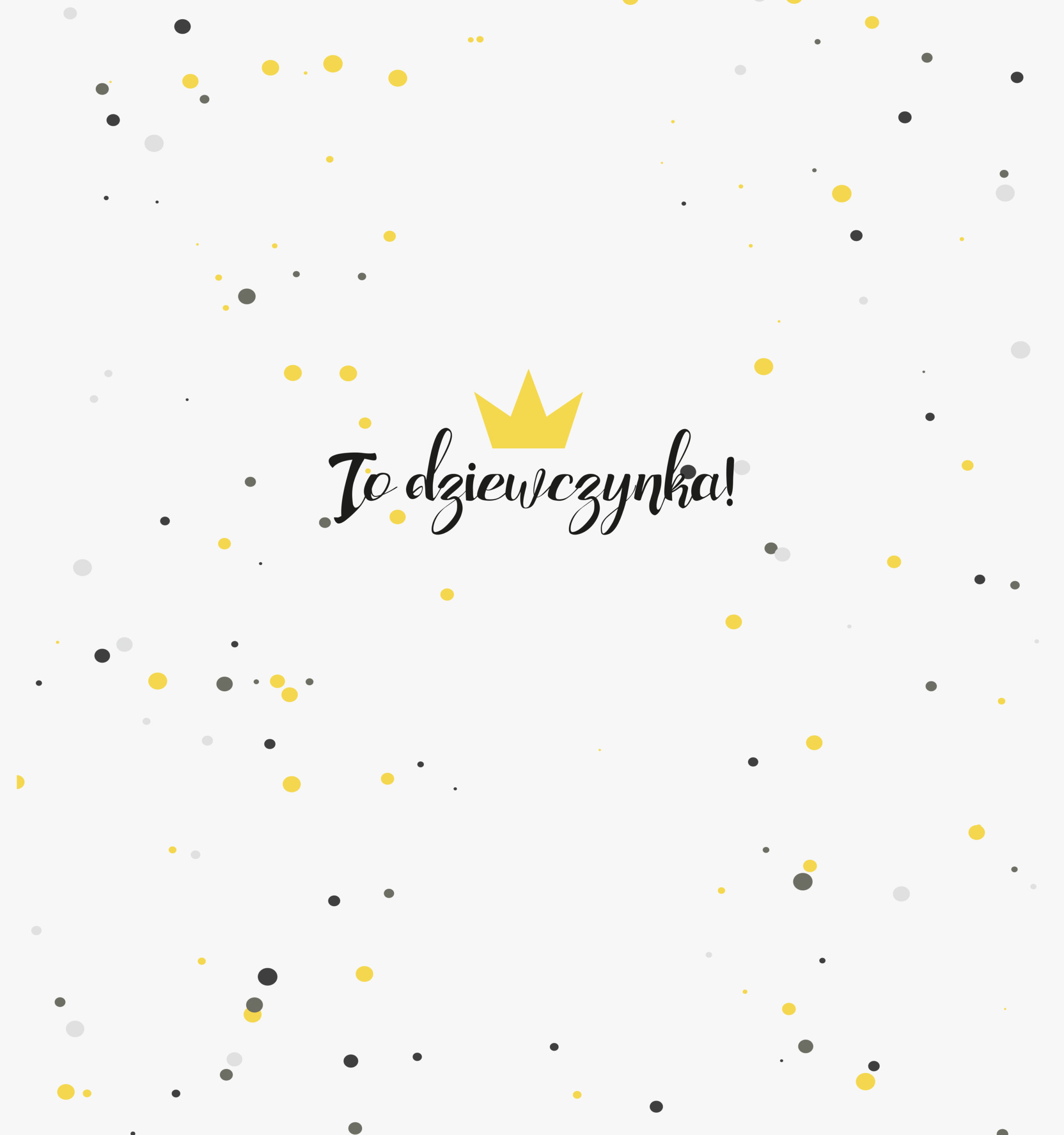 krówki baby shower dziewczynka korona złota