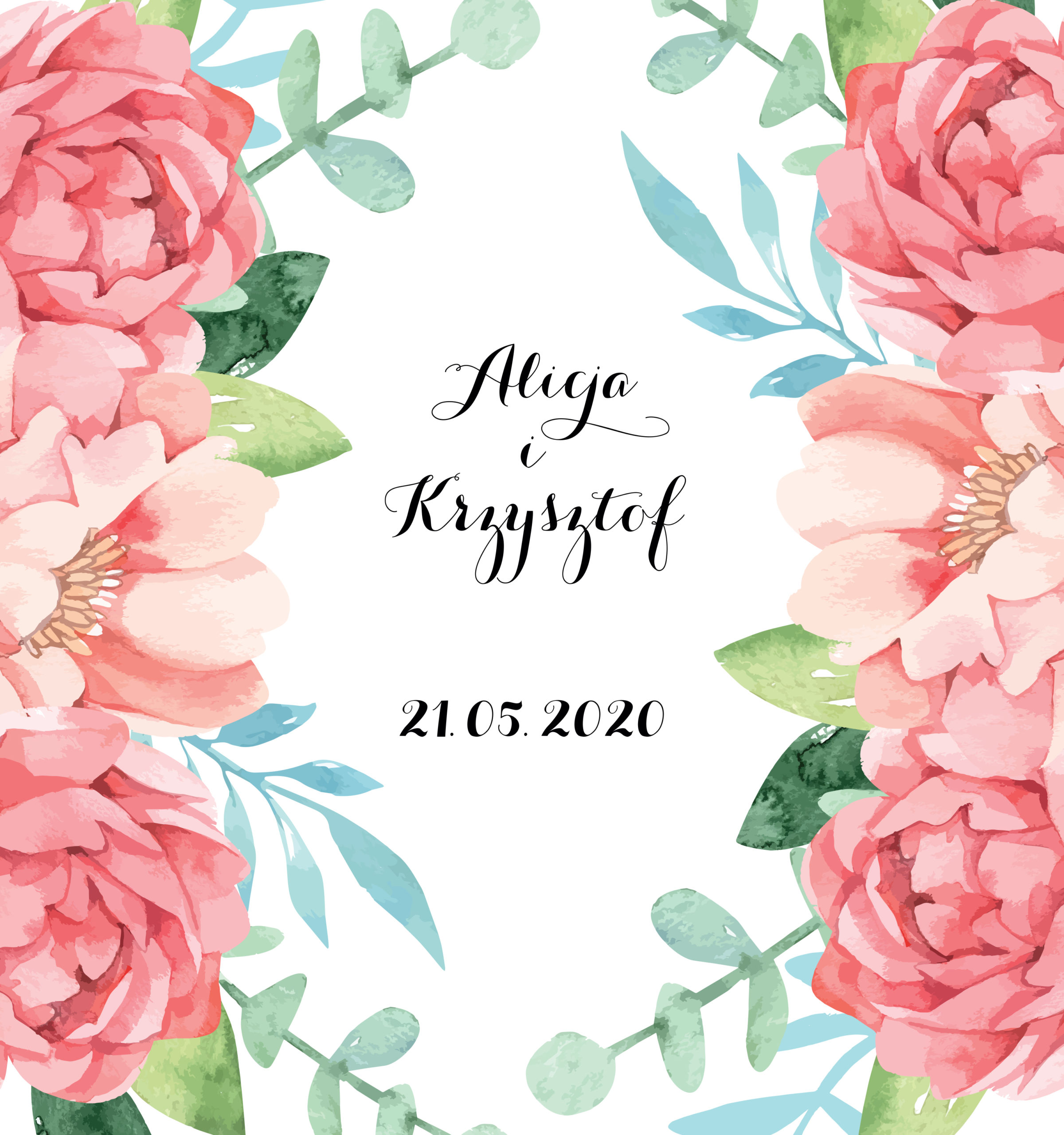 Krówki na ślub i wesele kolorowe kwiaty