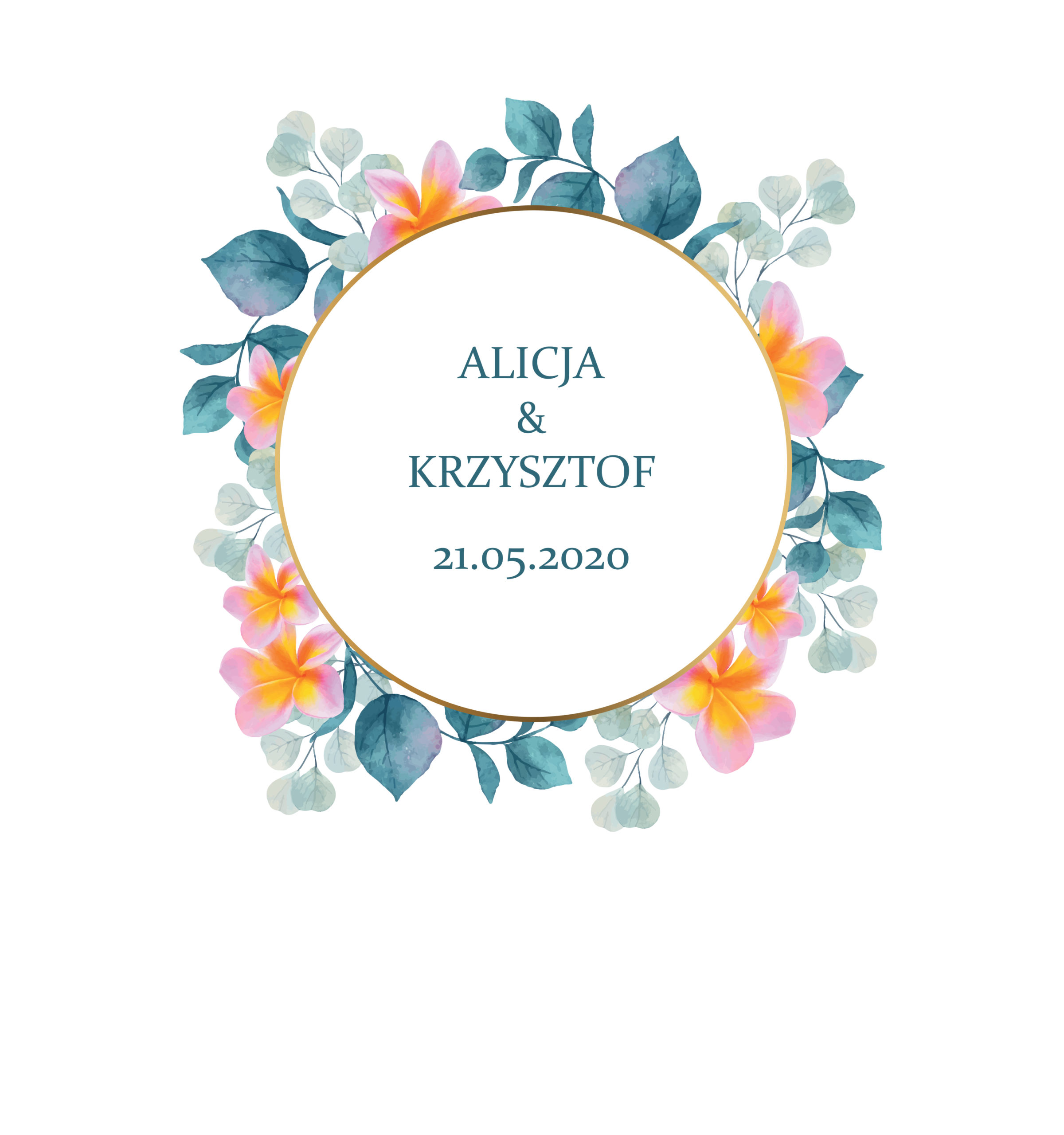 Krówki na ślub i wesele kolorowe kwiaty