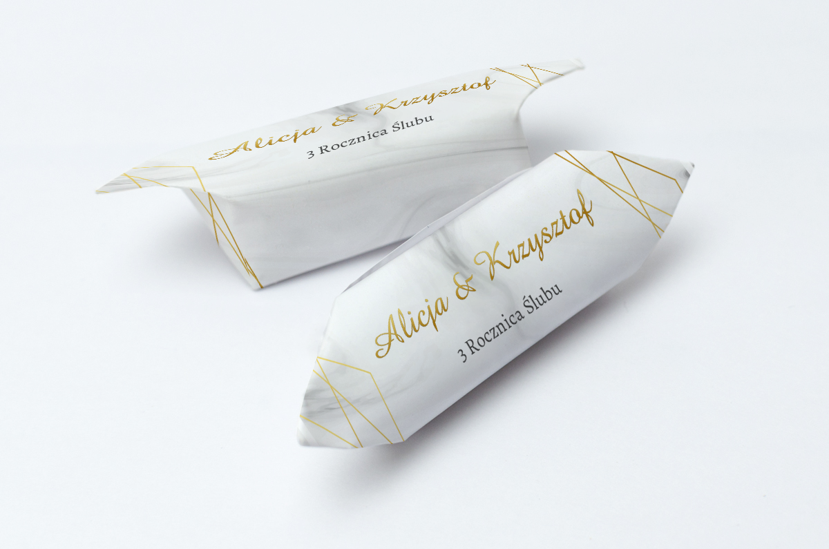 krówki weselne geometryczne