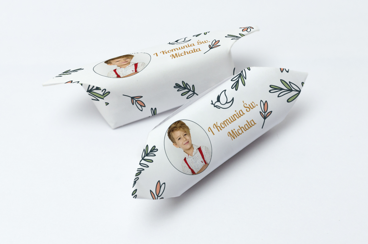 krówki na komunie ze zdjeciem