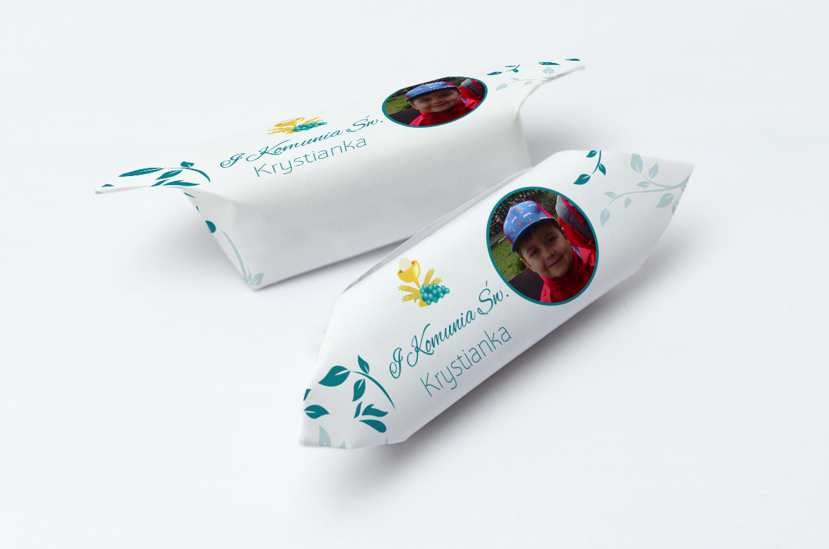 krówki na komunię ze zdjęciem