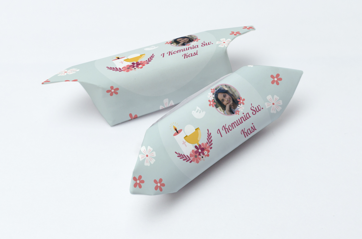 krówki na komunię ze zdjęciem