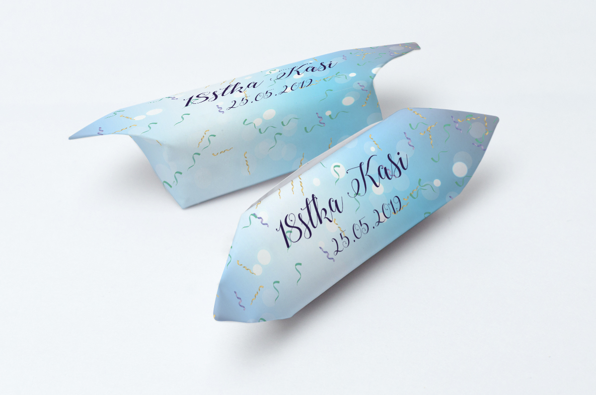 Krówki urodzinowe wstążki kolorowe