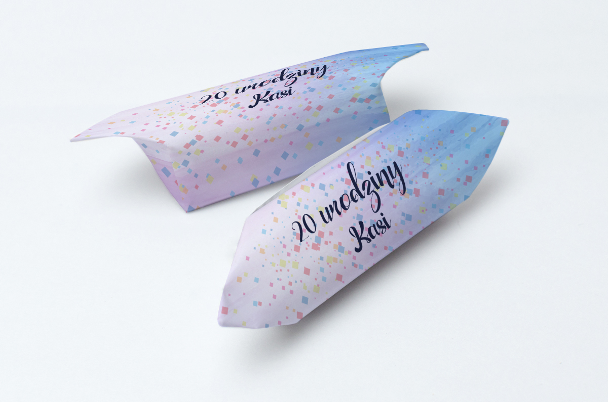 Krówki urodzinowe fioletowe