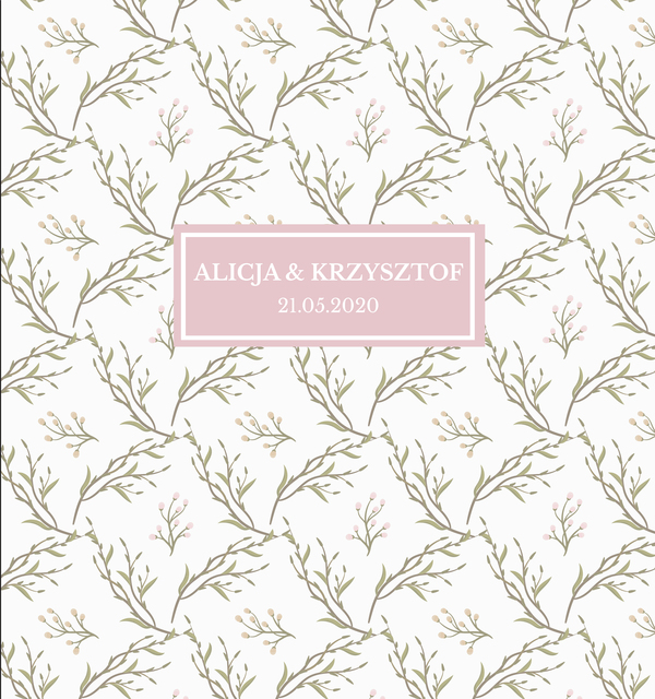 Krówki na ślub i wesele pastelowy wzór