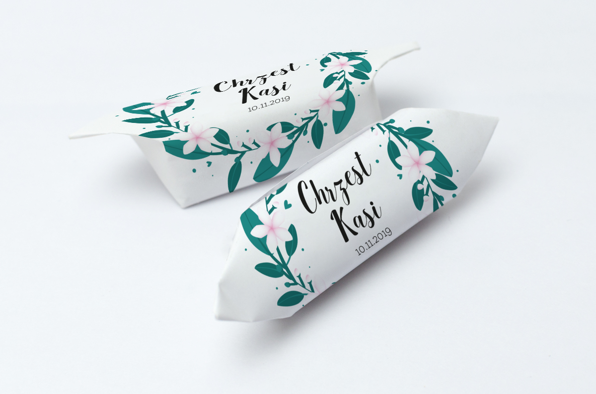 krówki na chrzest wianuszek z kwiatów