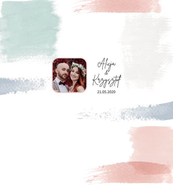 Krówki na ślub i wesele ze zdjęciem pastelowe wzory