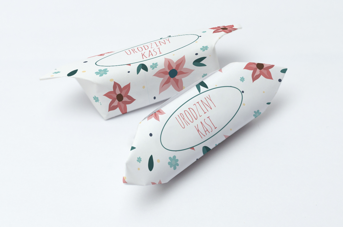 krówki na urodziny w kwiaty