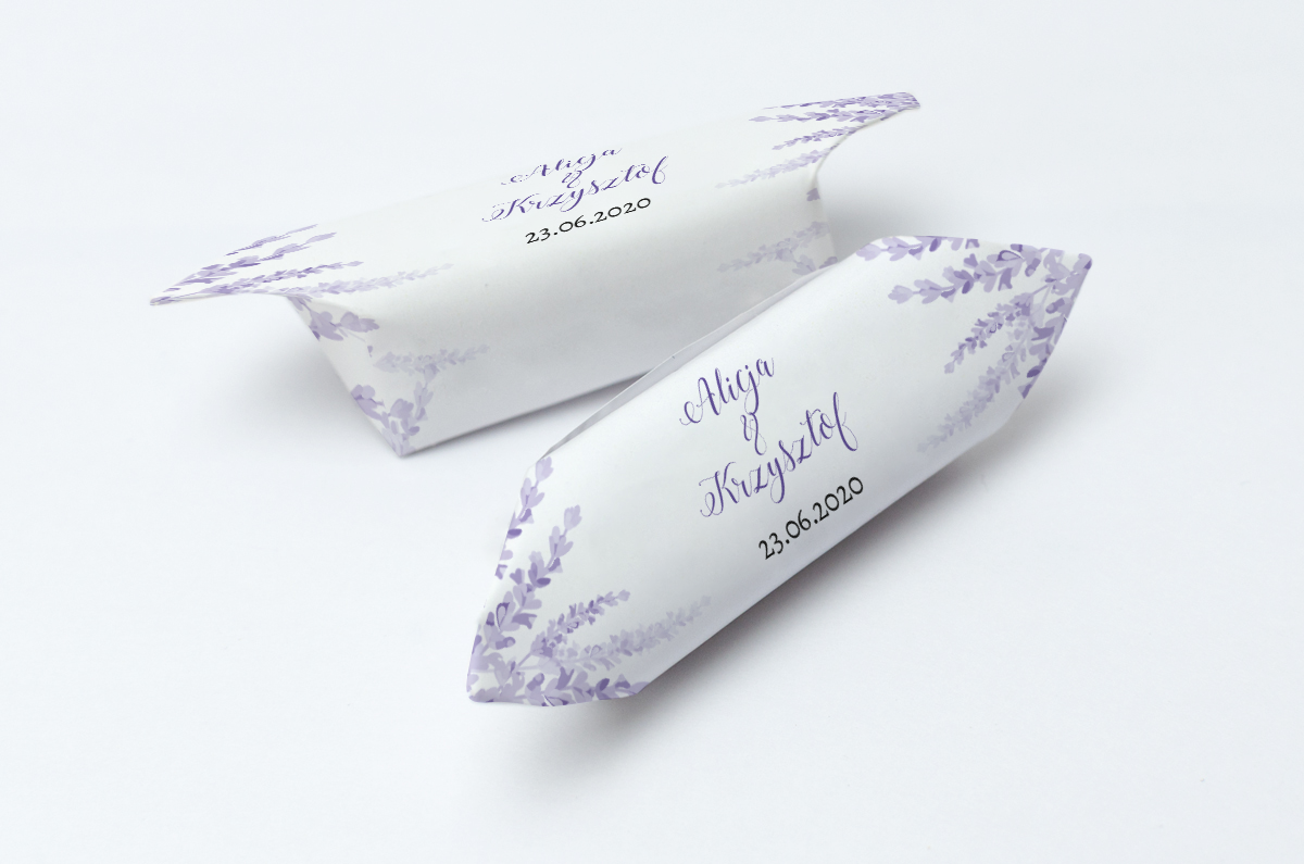 Krówki na ślub i wesele delikatne kwiaty