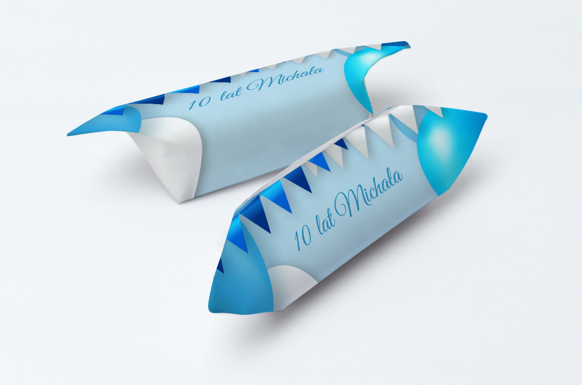 krówki na urodziny niebieskie balony