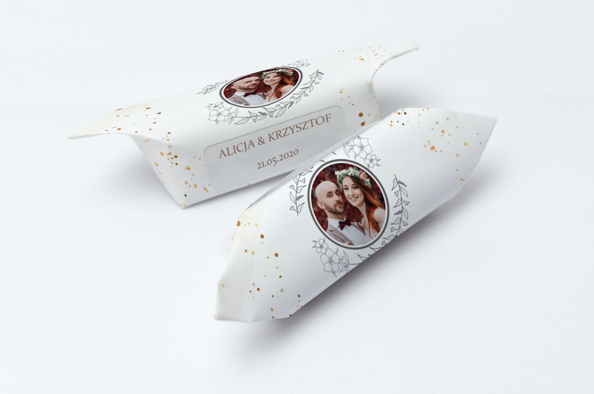 krówki weselne ze zdjęciem kropeczki