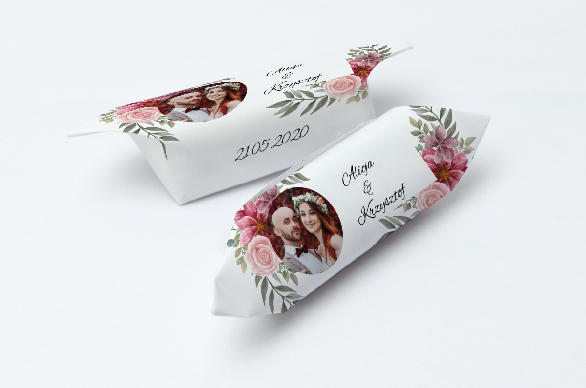 krówki weselne ze zdjęciem