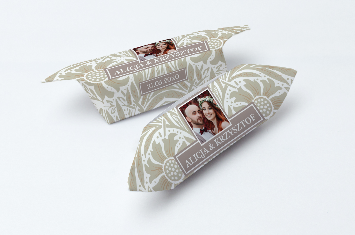 krówki weselne ze zdjęciem