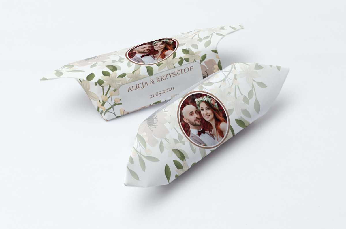 krówki weselne ze zdjęciem