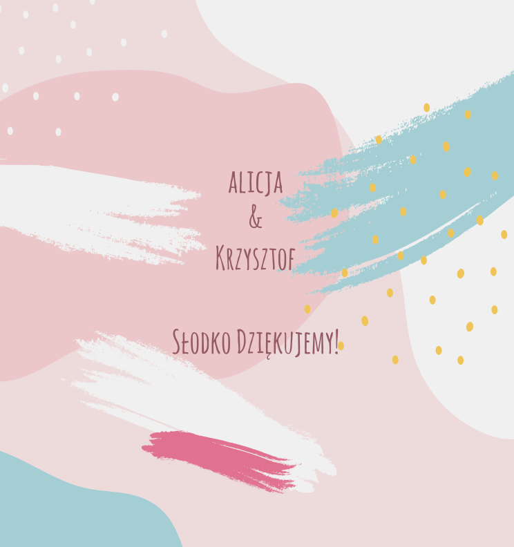 Krówki na ślub i wesele niebiesko różowe