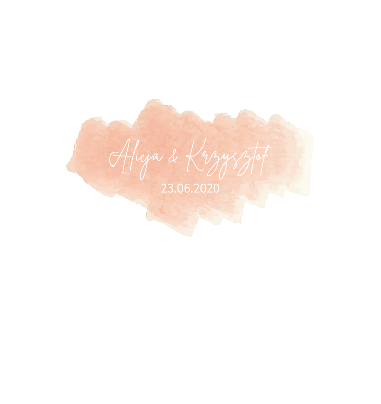 Krówki na ślub i wesele biało pomarańczowe