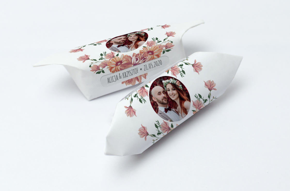 krówki weselne rude kwiaty