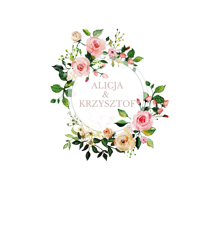 Krówki na ślub i wesele pastelowe kwiaty