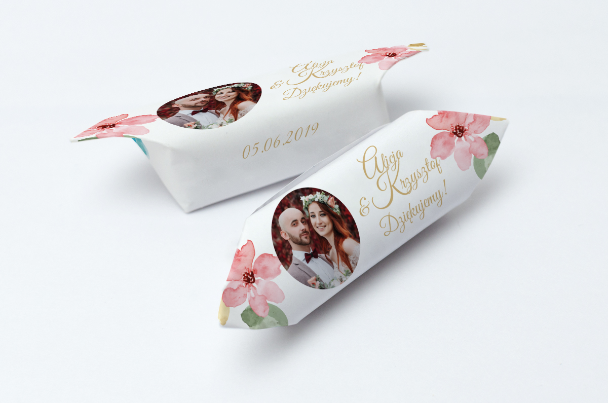 krówki weselne ze zdjęciem