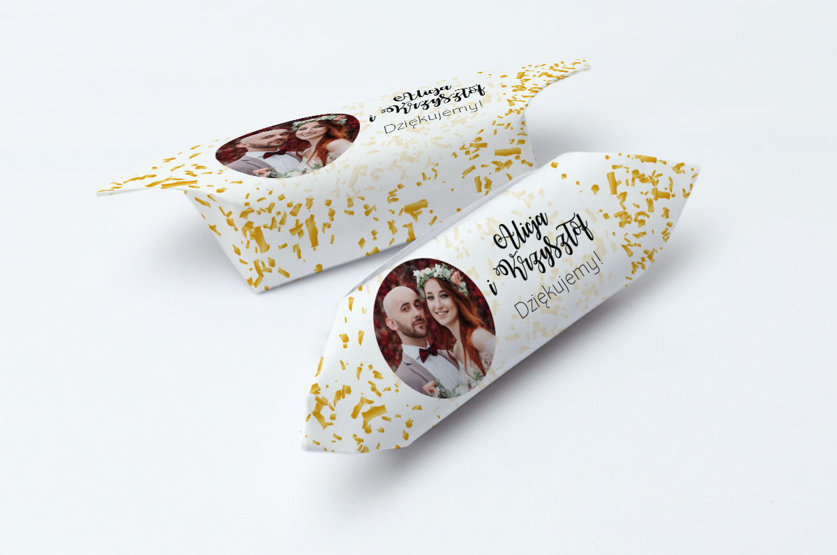 krówki weselne konfetti