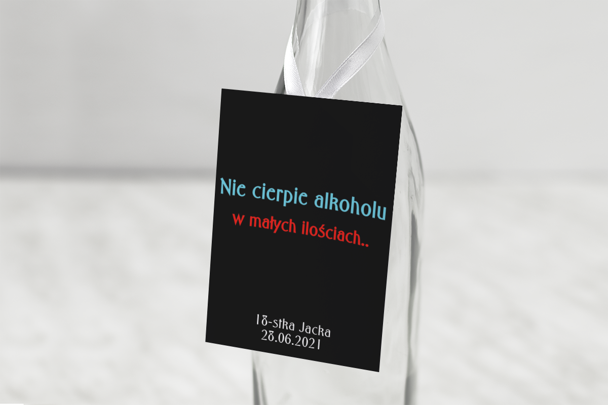 zawieszka na alkohol